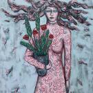 Heading to the party Maarit Siltamaeki 2020 akryyli kankaalle 90cm x100cm