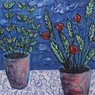 Kastelusuunnitelma 2020 Maarit Siltamaeki akryyli kankaalle 65cm x 120cmUUSI